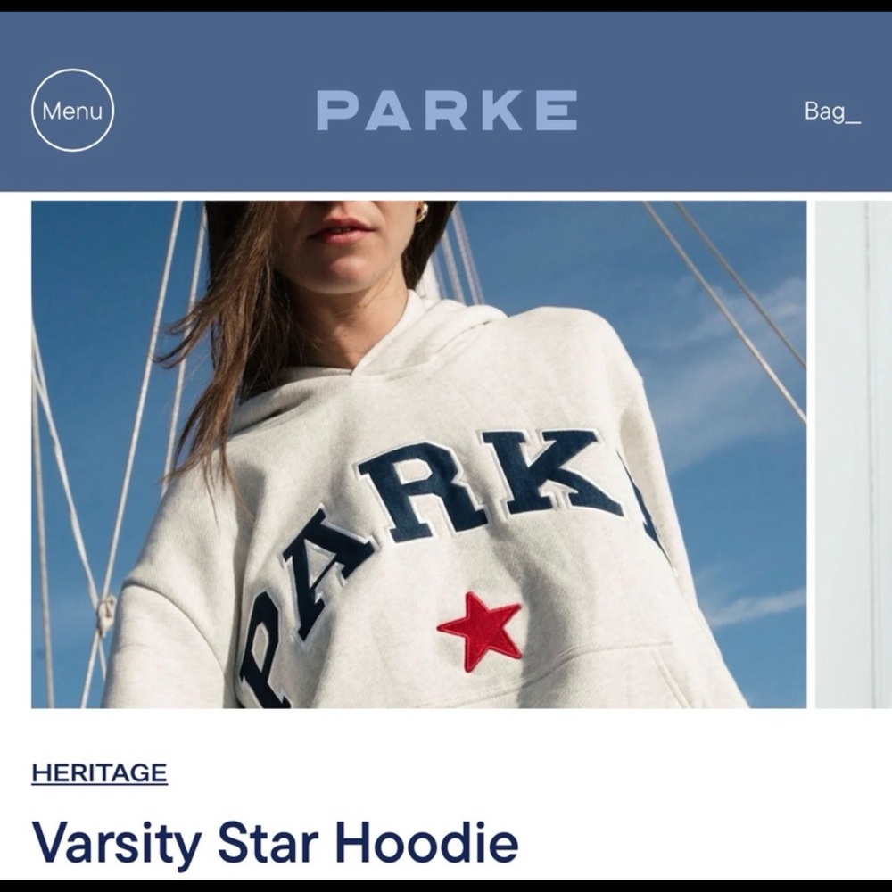 Parke Varsity star hoodie XXL